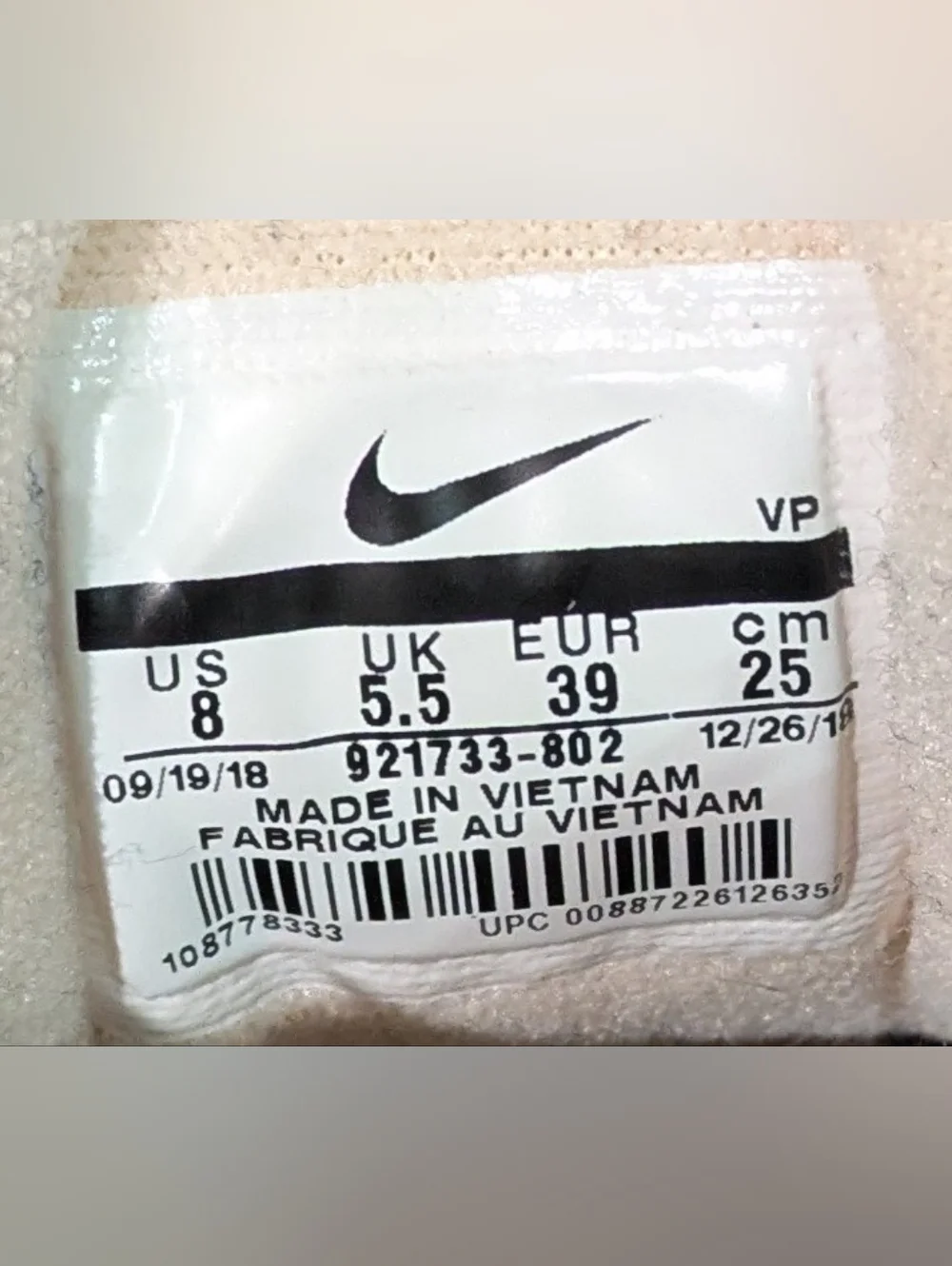 Nike Air Max 97 in Plum Chalk Women's US Size 8 - Picture 6 of 6
